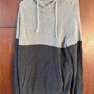 American Eagle Outfitters Two-Tone Gray Crewneck Sweater